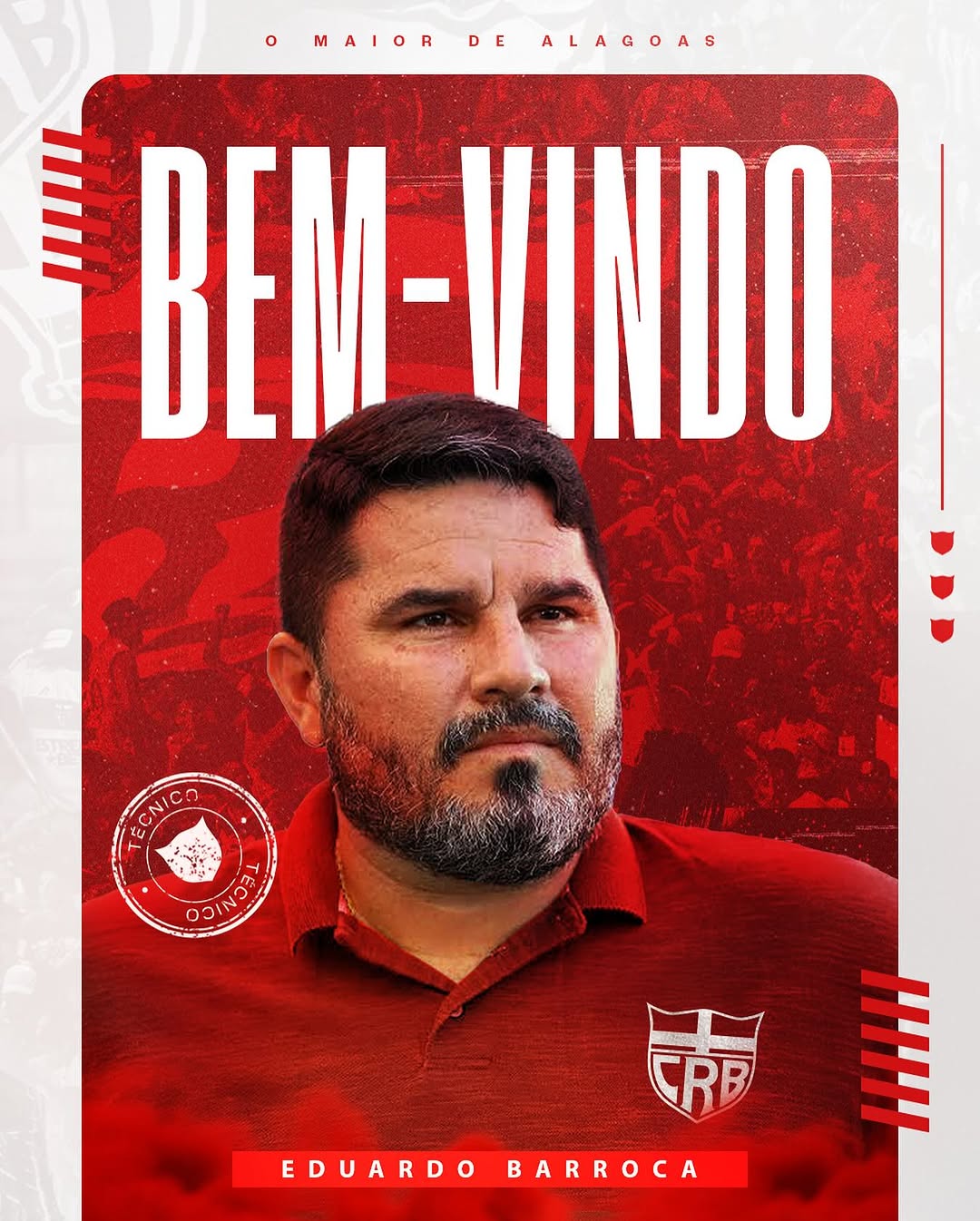 Eduardo Barroca é o novo treinador do CRB