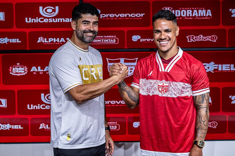 Meio-campista Geovane é oficialmente apresentado pelo CRB