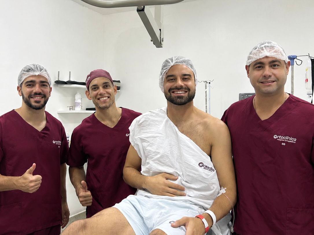 Matheus Albino passa por procedimento cirúrgico e inicia recuperação